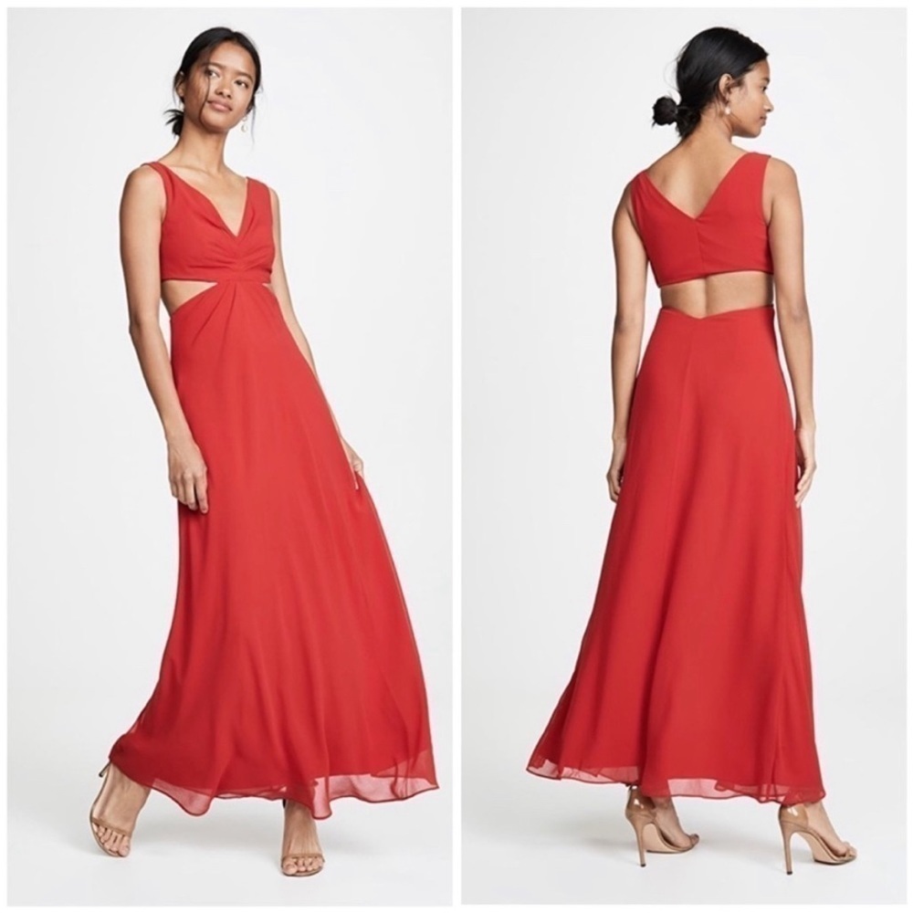 NEW FAME AND PARTNERS LENNOX CHIFFON SLEEVELESS DRESS